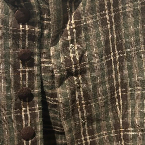 Plaid Dress vintage reproduction wiggle dress - Picture 6 of 8